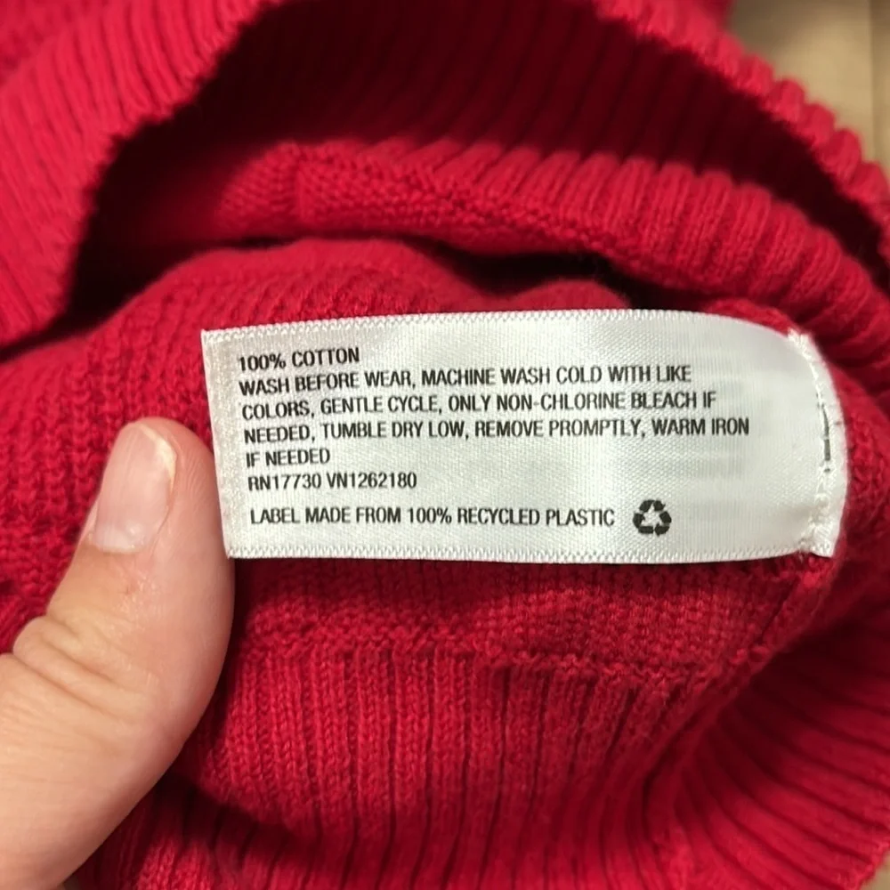 Boys Red Knit Sweater